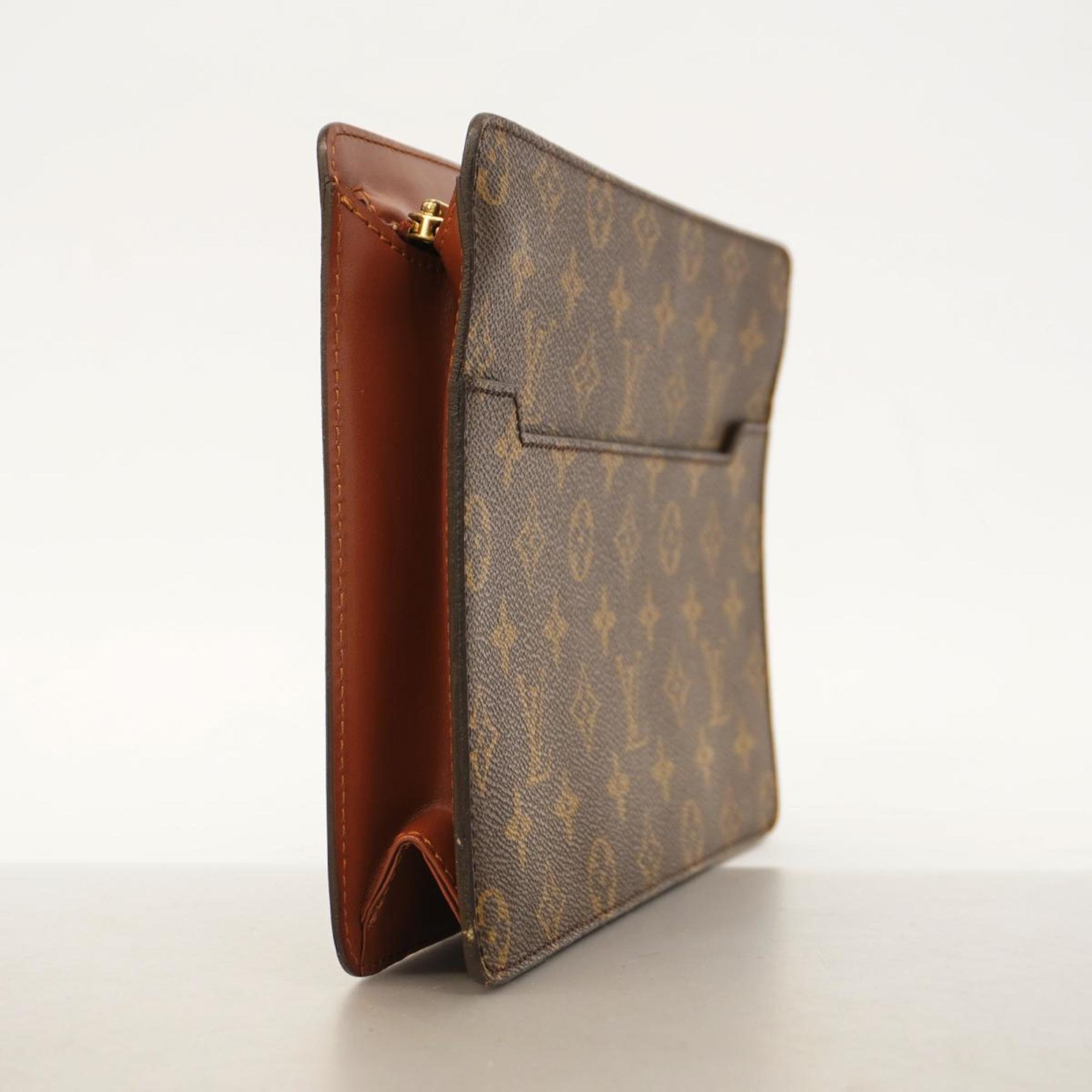 Louis Vuitton Clutch Bag Monogram Pochette Homme M51795 Brown Men's Women's