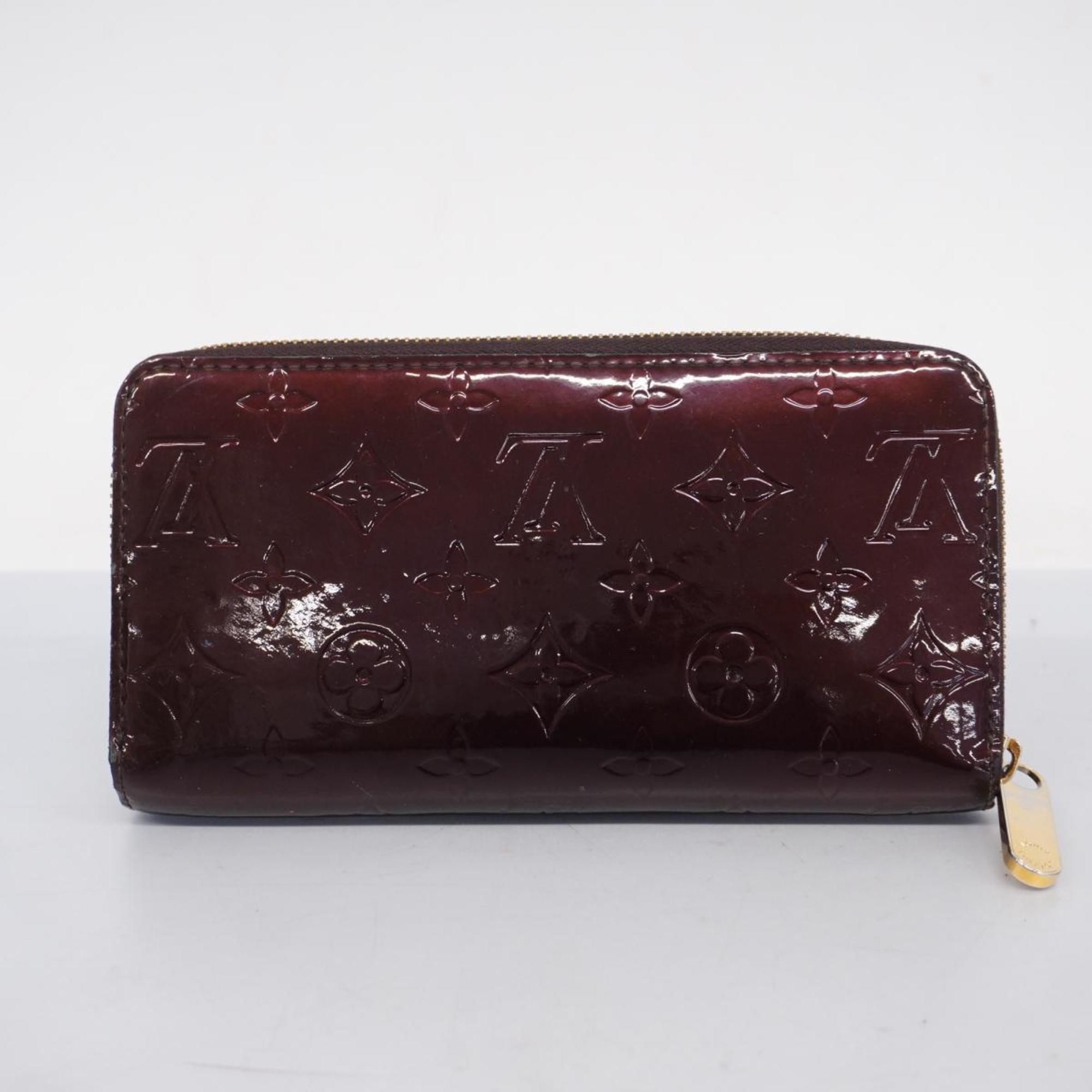 Louis Vuitton Long Wallet Vernis Zippy M93522 Amarante Ladies