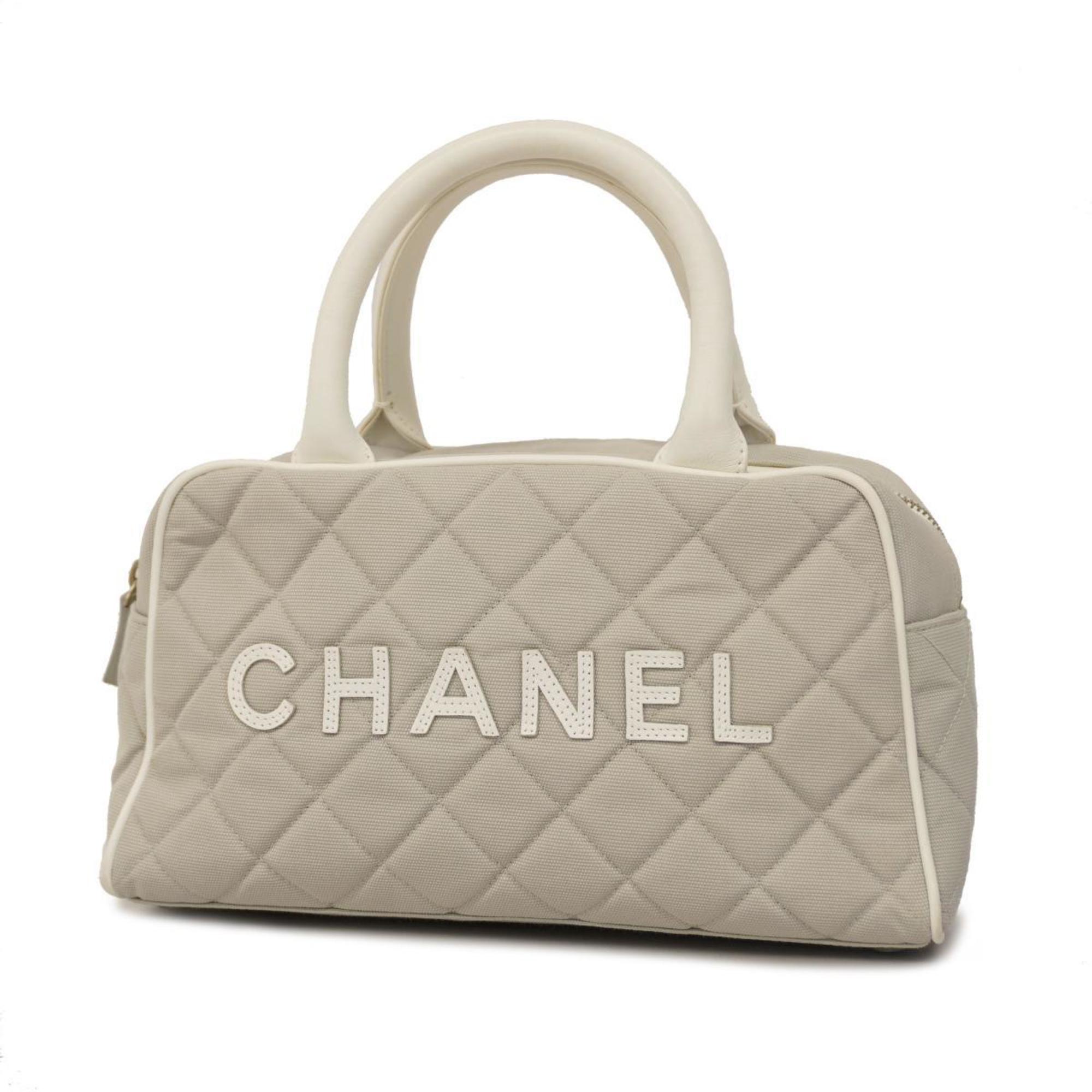 Chanel handbag sport canvas grey ladies