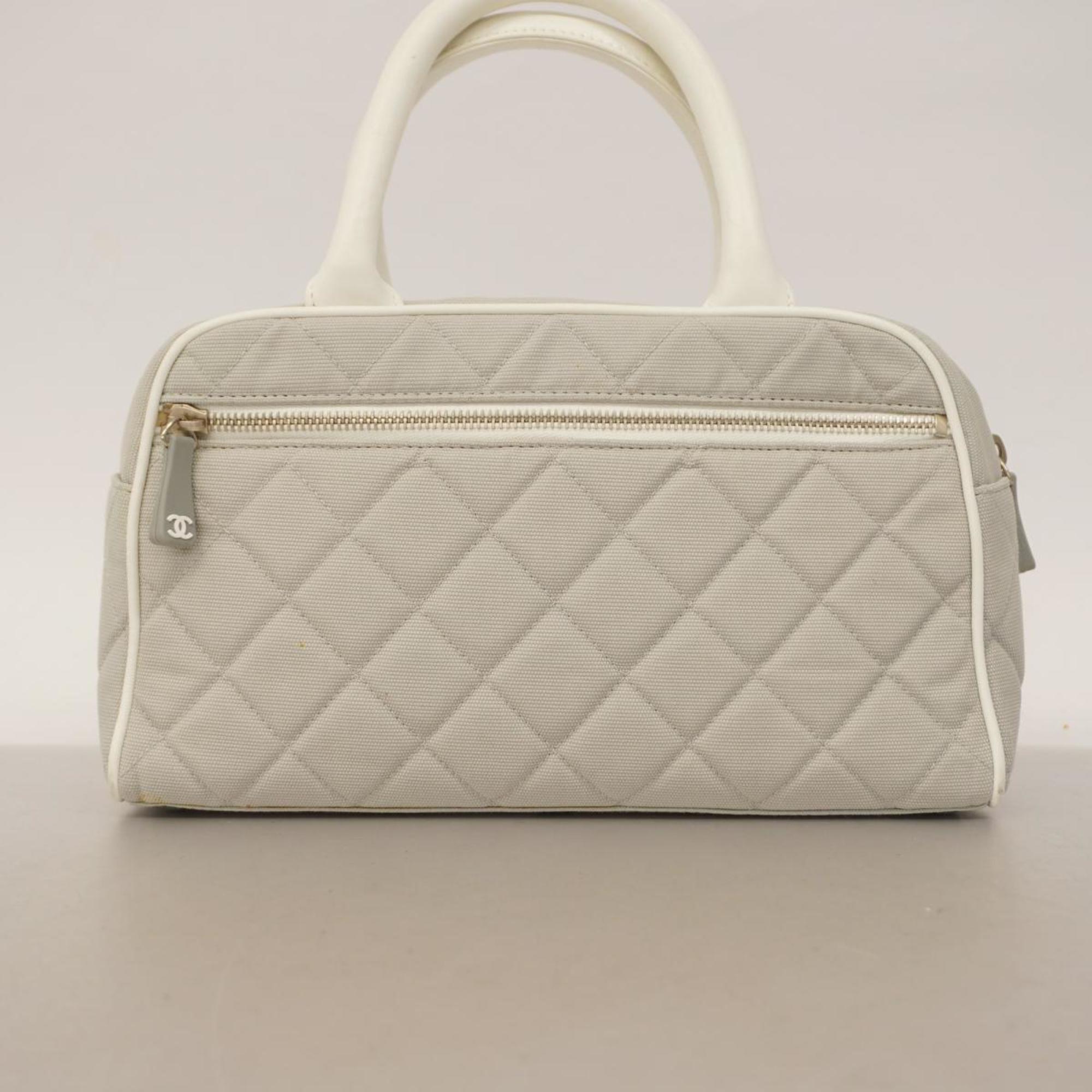 Chanel handbag sport canvas grey ladies