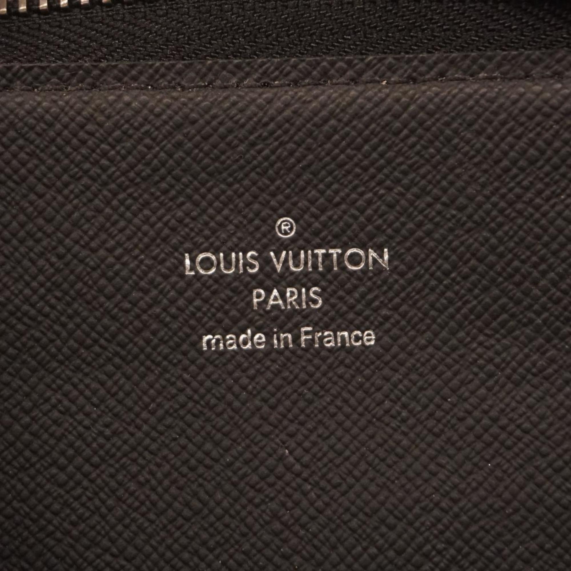 Louis Vuitton Wallet/Coin Case Monogram Eclipse Khaki M64430 Black/Grey Men's