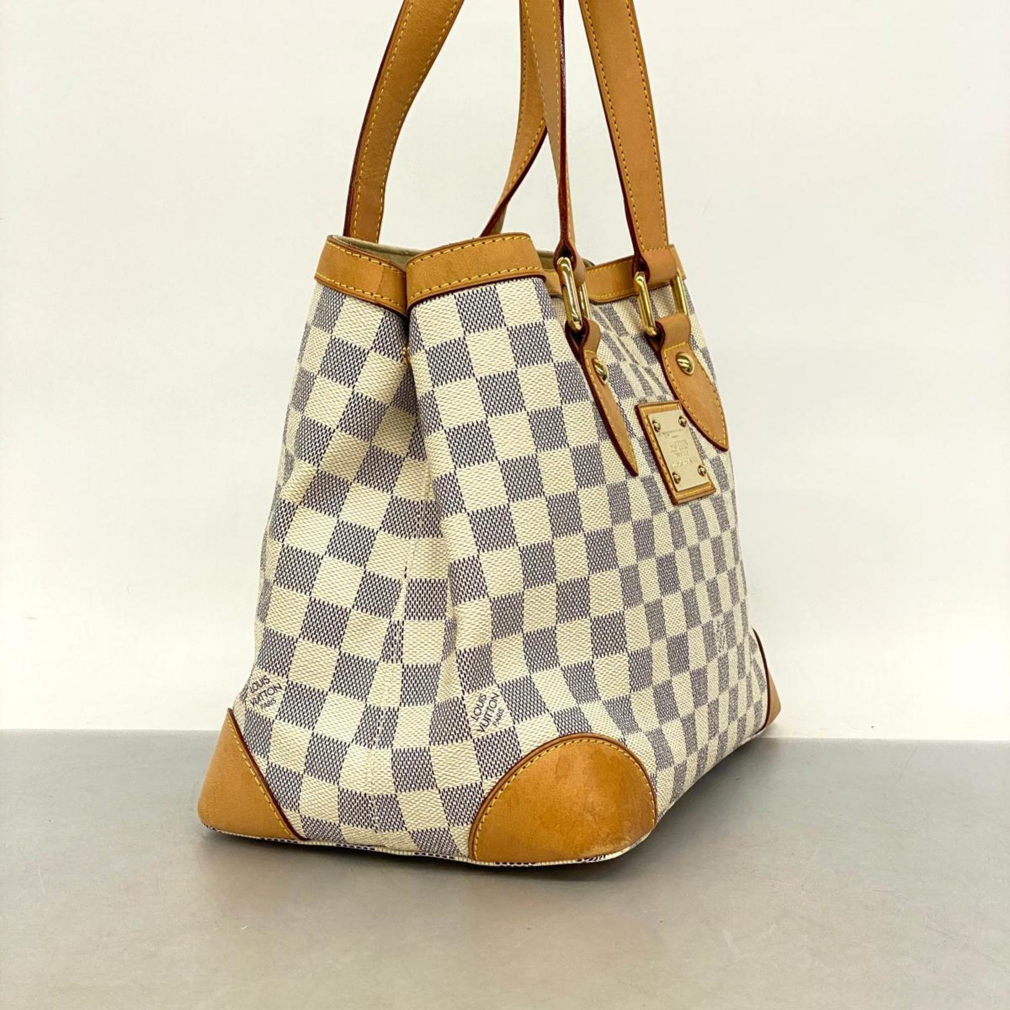 Louis Vuitton Tote Bag Damier Azur Hampstead PM N51207 White Women's