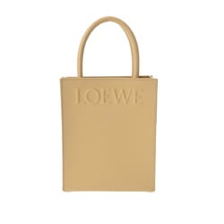 LOEWE Standard A5 Tote Beige A933S30X01 Women's Sleek Calfskin Handbag