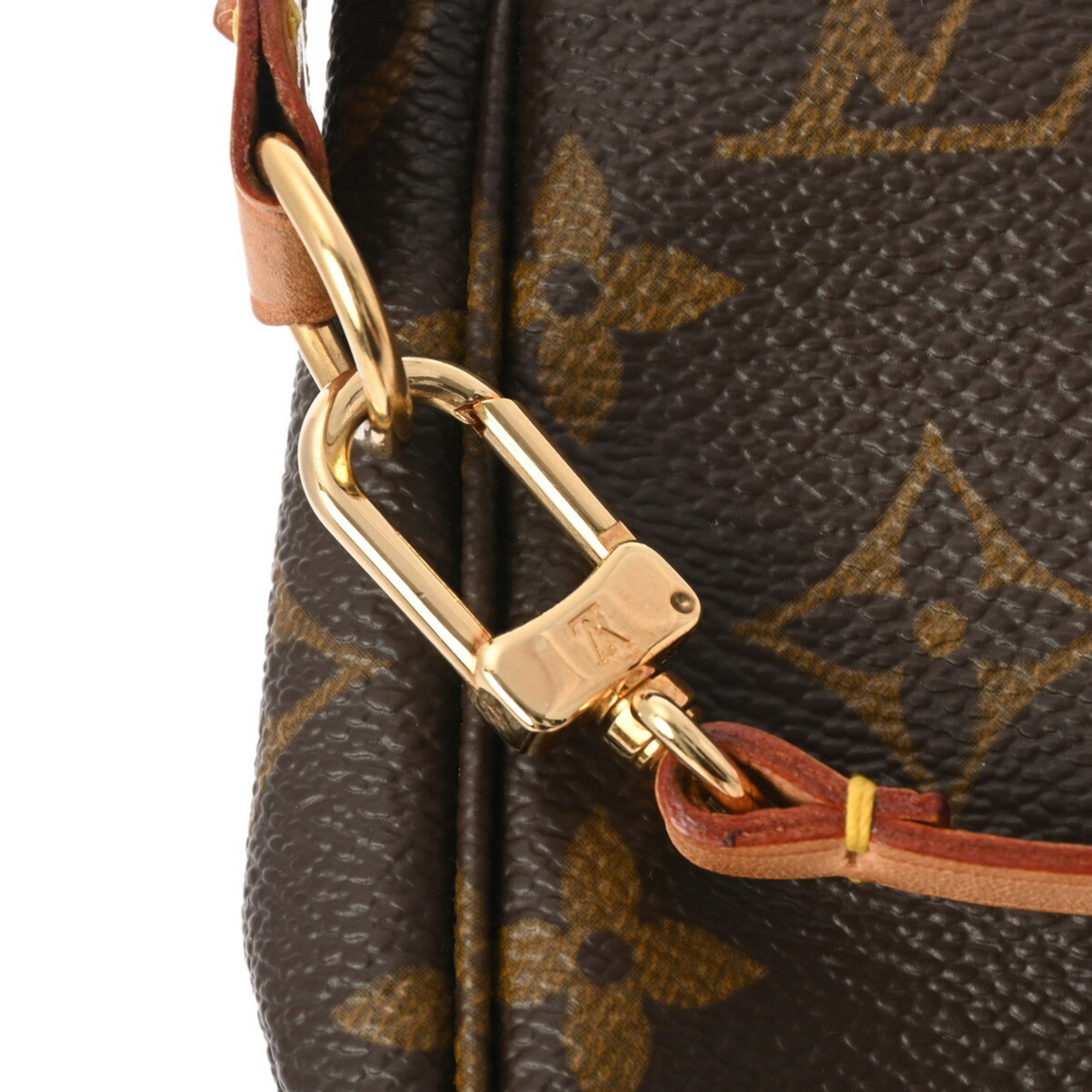 LOUIS VUITTON Louis Vuitton Monogram Pochette Accessoires Brown M51980 Women's Canvas Pouch