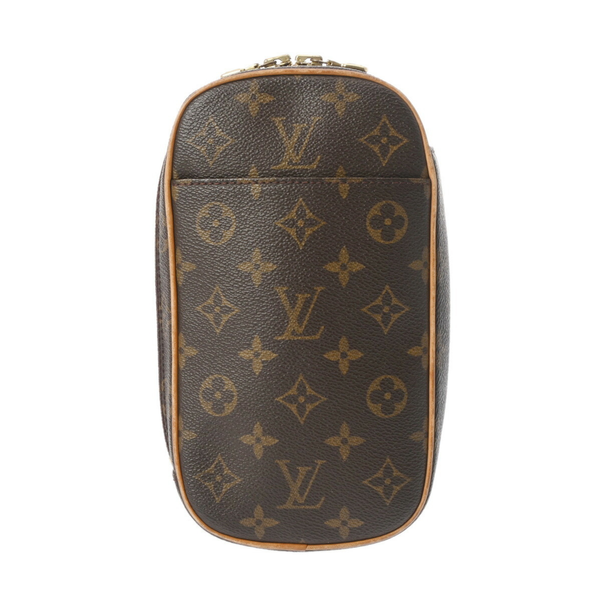 LOUIS VUITTON Louis Vuitton Monogram Pochette Ganjou Brown M51870 Men's Canvas Body Bag