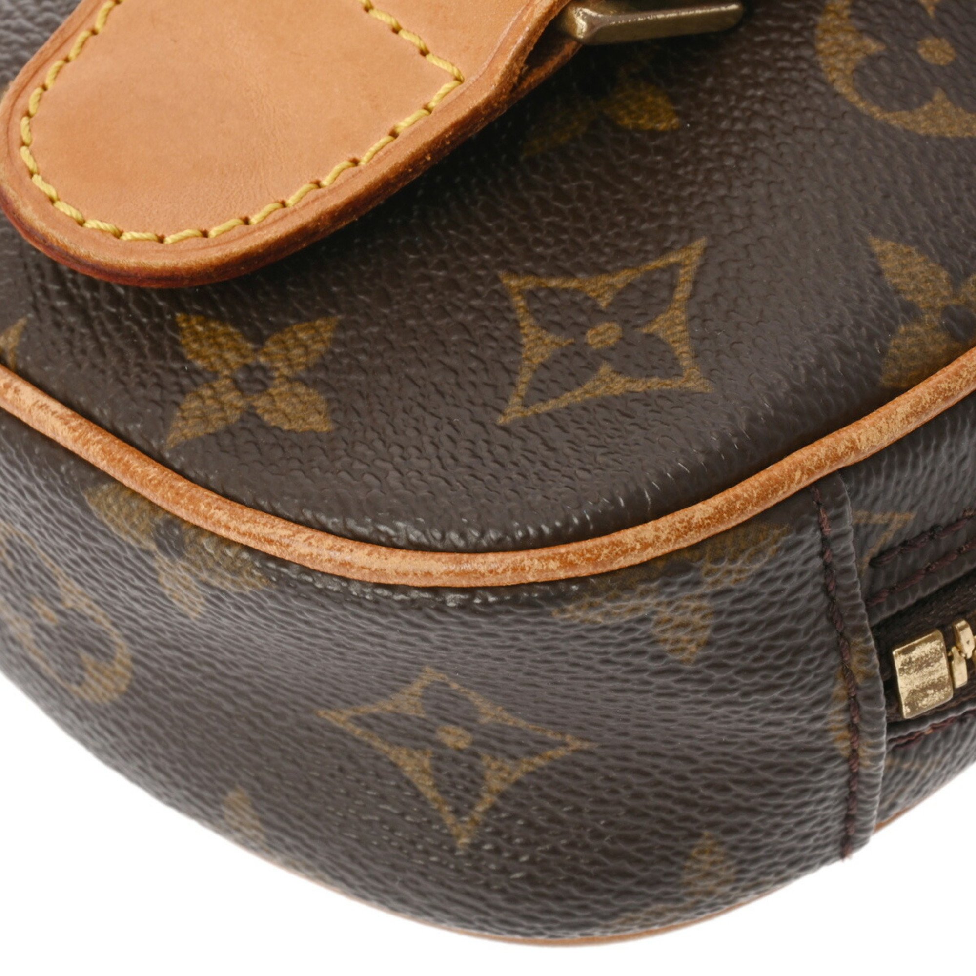 LOUIS VUITTON Louis Vuitton Monogram Pochette Ganjou Brown M51870 Men's Canvas Body Bag