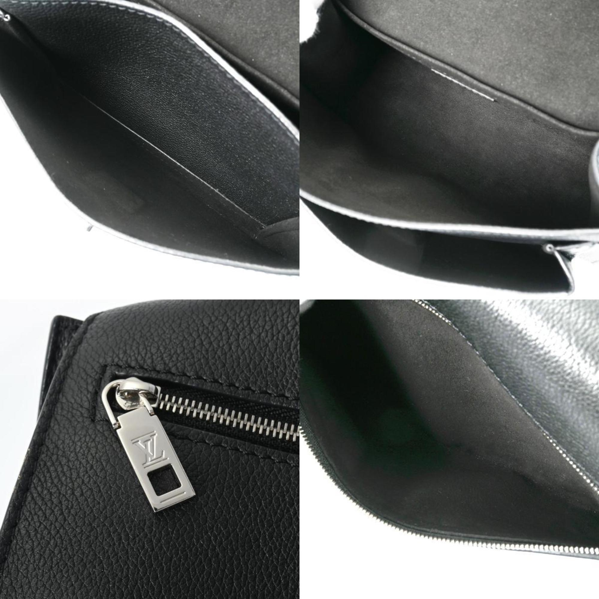 LOUIS VUITTON My Lock Me Chain Noir M51418 Women's Leather Shoulder Bag
