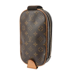 LOUIS VUITTON Louis Vuitton Monogram Pochette Ganjou Brown M51870 Men's Canvas Body Bag