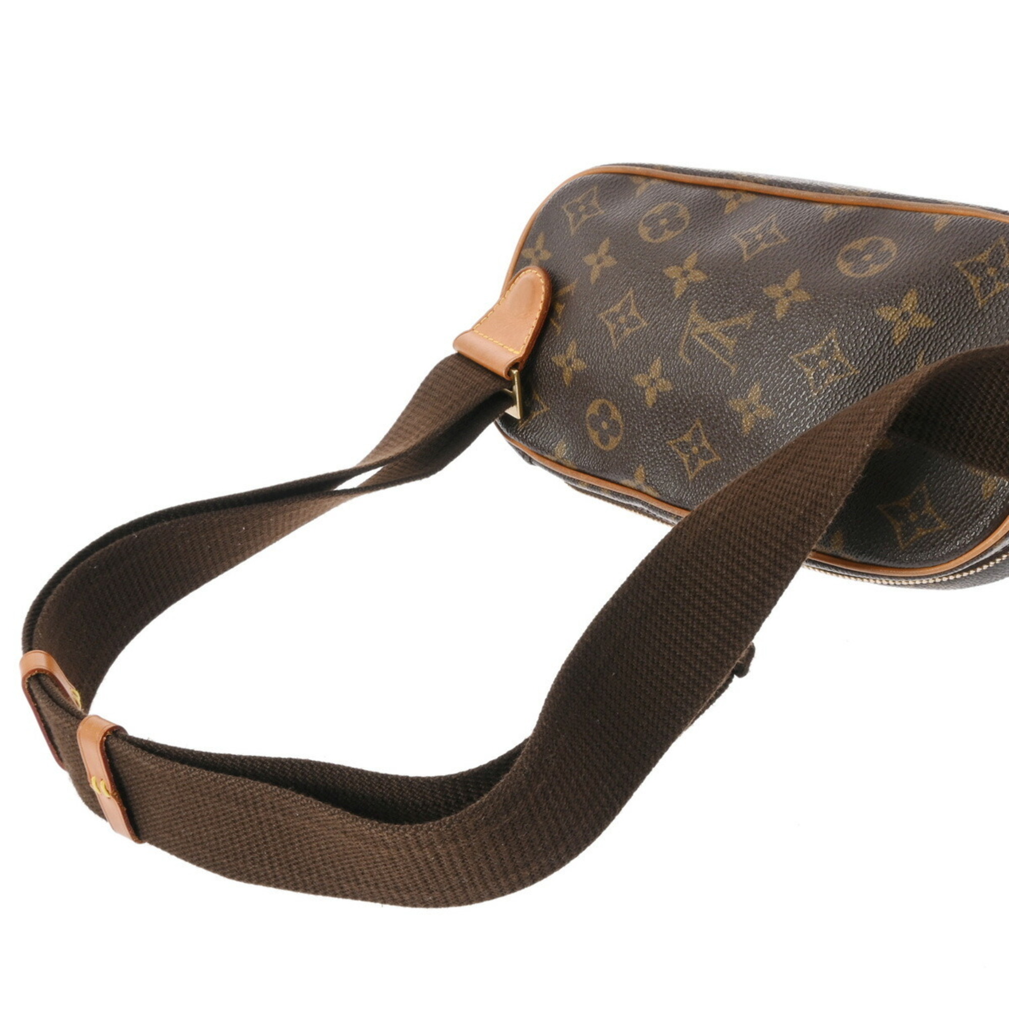 LOUIS VUITTON Louis Vuitton Monogram Pochette Ganjou Brown M51870 Men's Canvas Body Bag