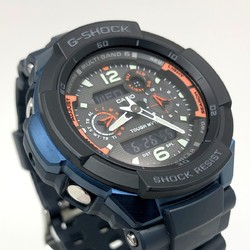 G-SHOCK CASIO Watch GW-3500B-2A SKY COCKPIT Radio Solar Navy Blue Military Color Metal Case Anadigi Mikunigaoka Store