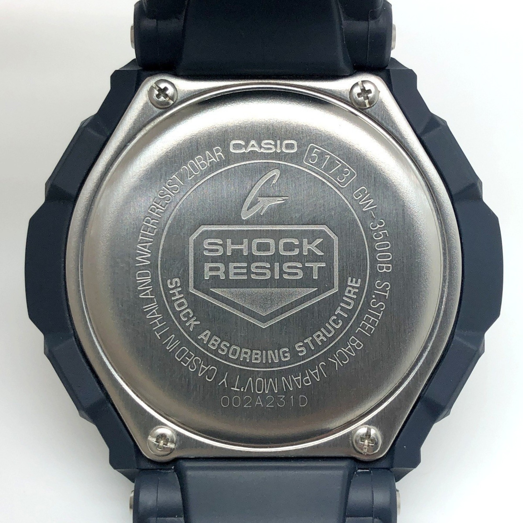 G-SHOCK CASIO Watch GW-3500B-2A SKY COCKPIT Radio Solar Navy Blue Military Color Metal Case Anadigi Mikunigaoka Store