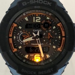 G-SHOCK CASIO Watch GW-3500B-2A SKY COCKPIT Radio Solar Navy Blue Military Color Metal Case Anadigi Mikunigaoka Store