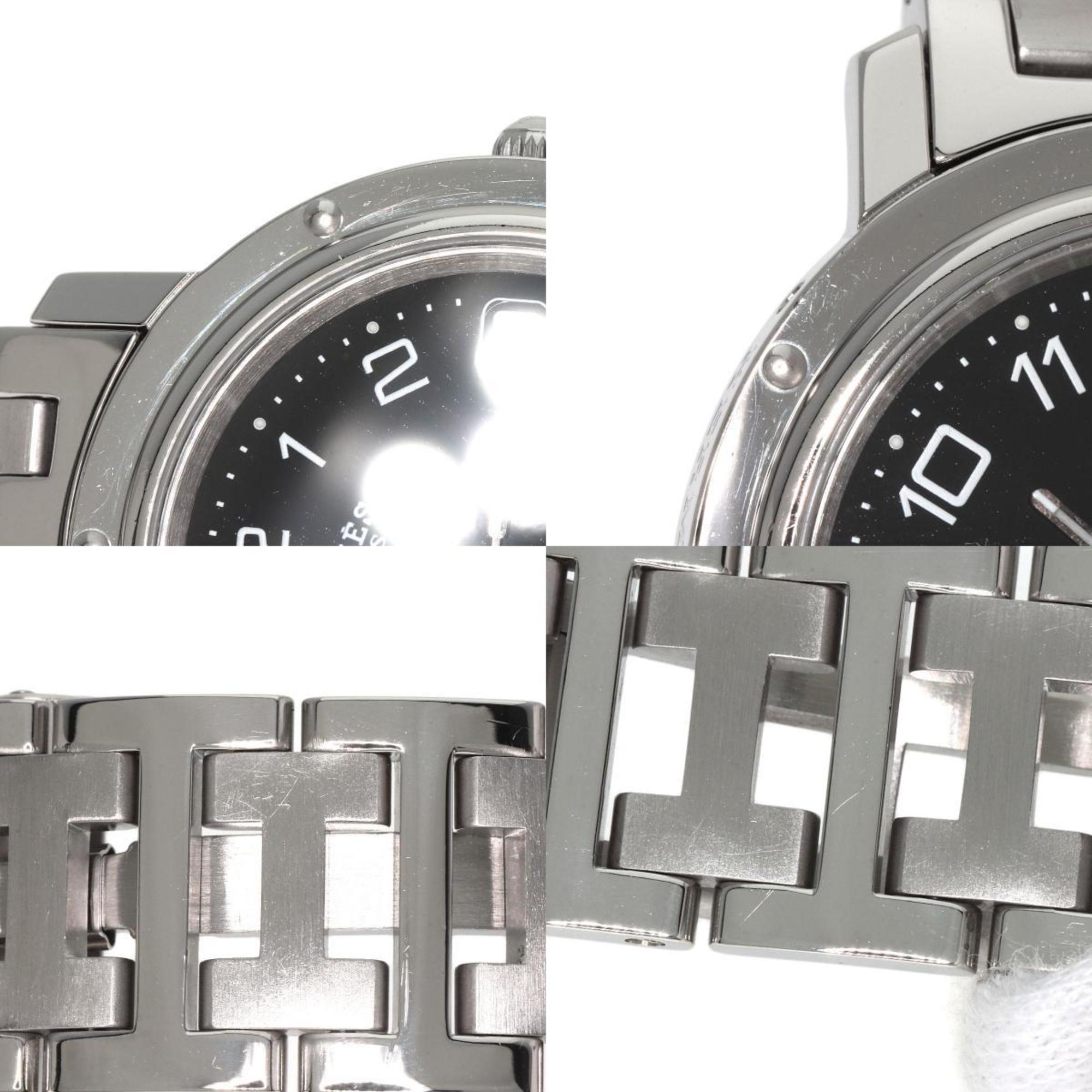 Hermes CL6.710 Clipper Watch Stainless Steel SS Men's