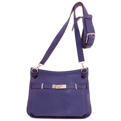 Hermes Gypsiere 28 Blue Nuit Shoulder Bag Taurillon Women's