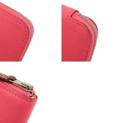 Hermes Azap Silk In Long Rose Azalee Wallet Epson Women's