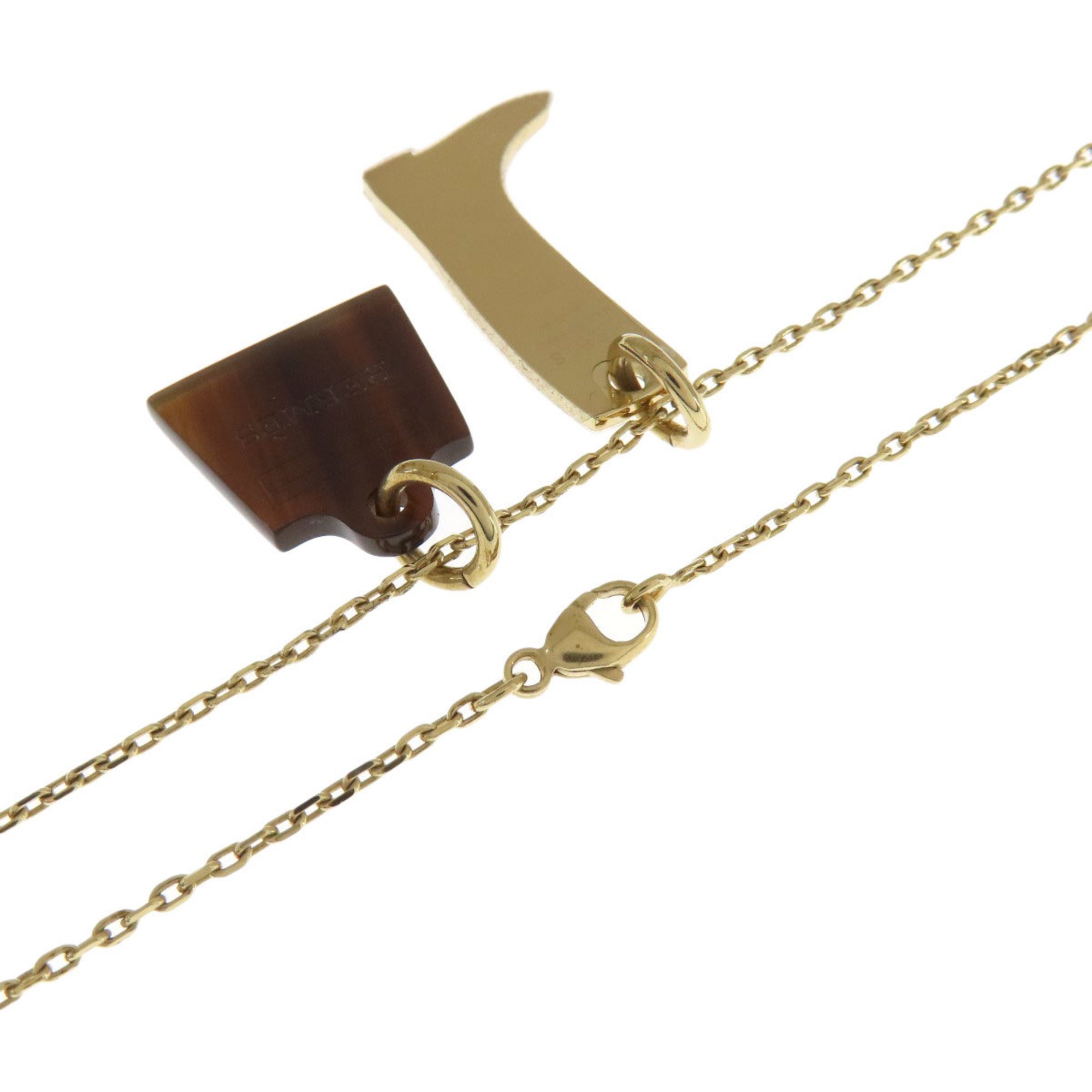 Hermes Amulet Maroquinier PM Buffalo Horn Necklace for Women
