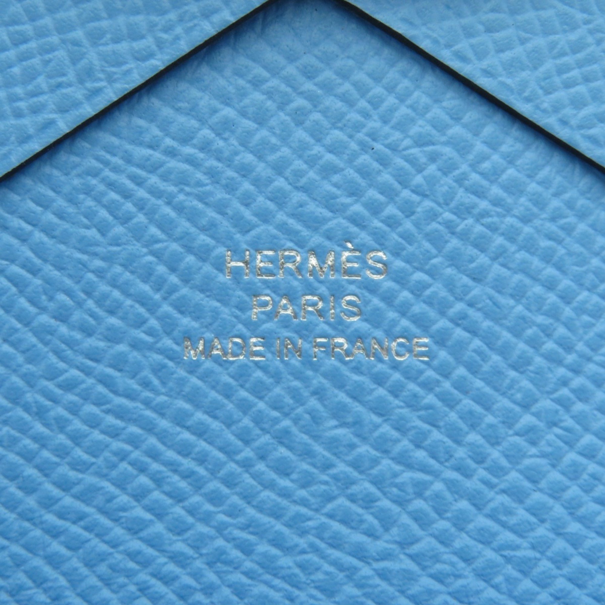 Hermes Calvi Duo Chevre Business Card Holder/Card Case Women's