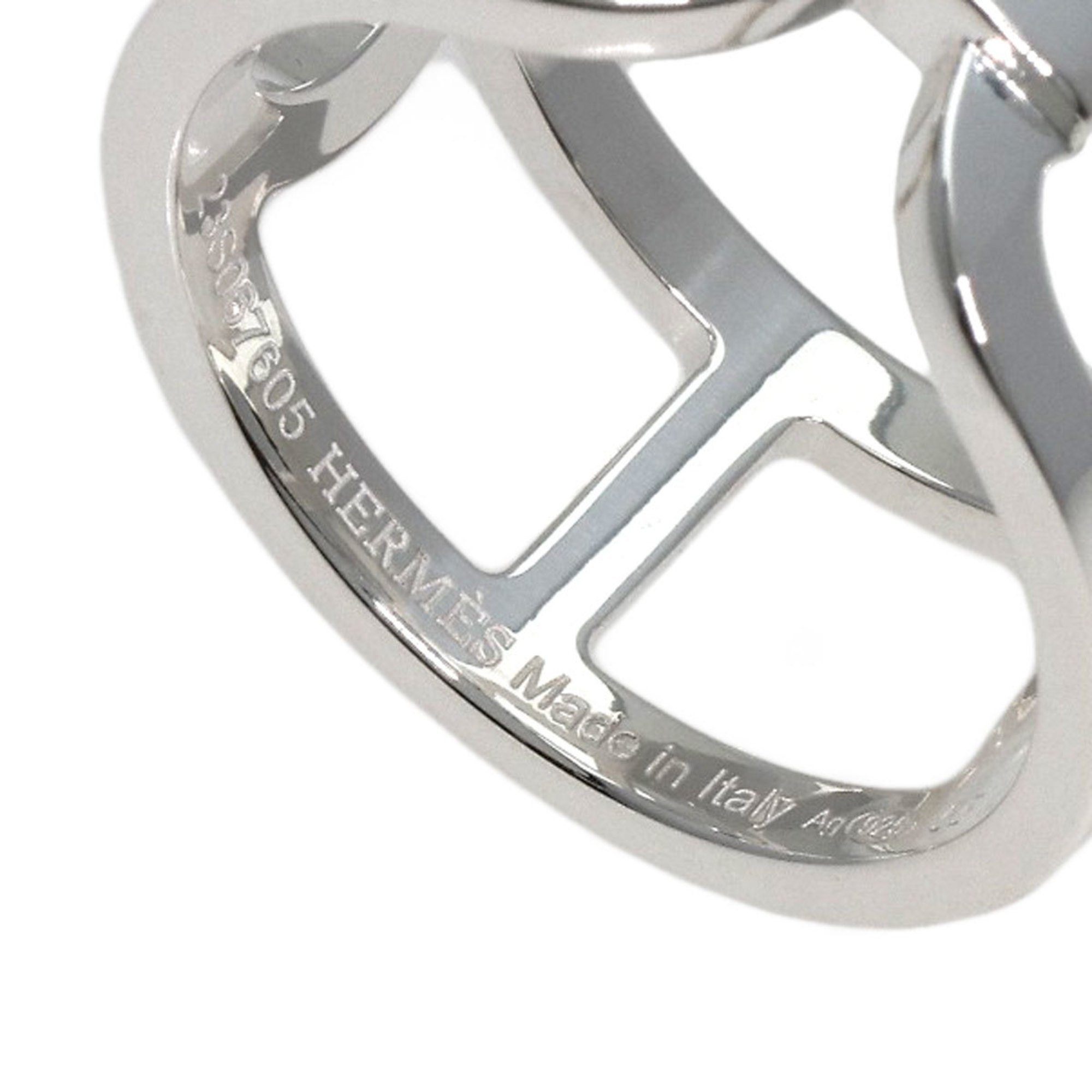 Hermes Ever Chaine d'Ancre MM #55 Ring, Silver, Women's