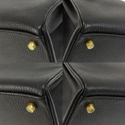 Hermes Kelly 32 Inner Stitching Black Handbag Ardennes Women's
