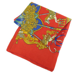 Hermes Carrejuan LUNA PARK Amusement Park Scarf Silk Cashmere Women's