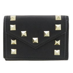 Valentino Garavani Stud Motif Bi-fold Wallet Calfskin Women's