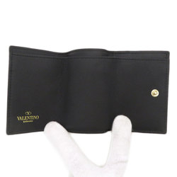 Valentino Garavani Stud Motif Bi-fold Wallet Calfskin Women's