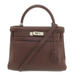 Hermes Kelly 28 Inner Stitching Rouge Cellier Handbag Taurillon Women's