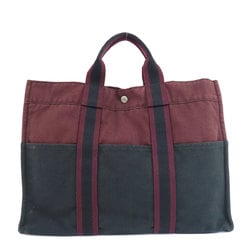 Hermes Sac Foul Tote MM Canvas Bag for Women