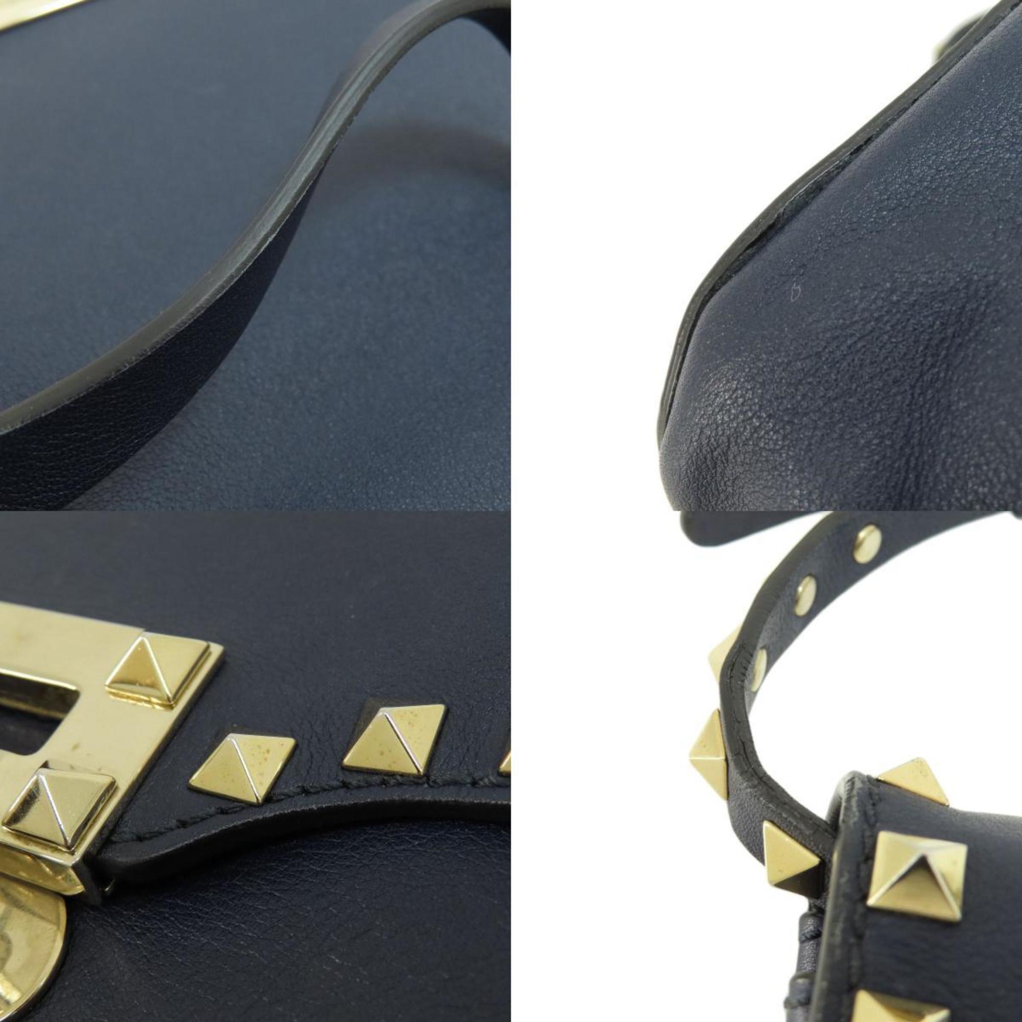Valentino Garavani Rock Stud Tote Bag Leather Women's