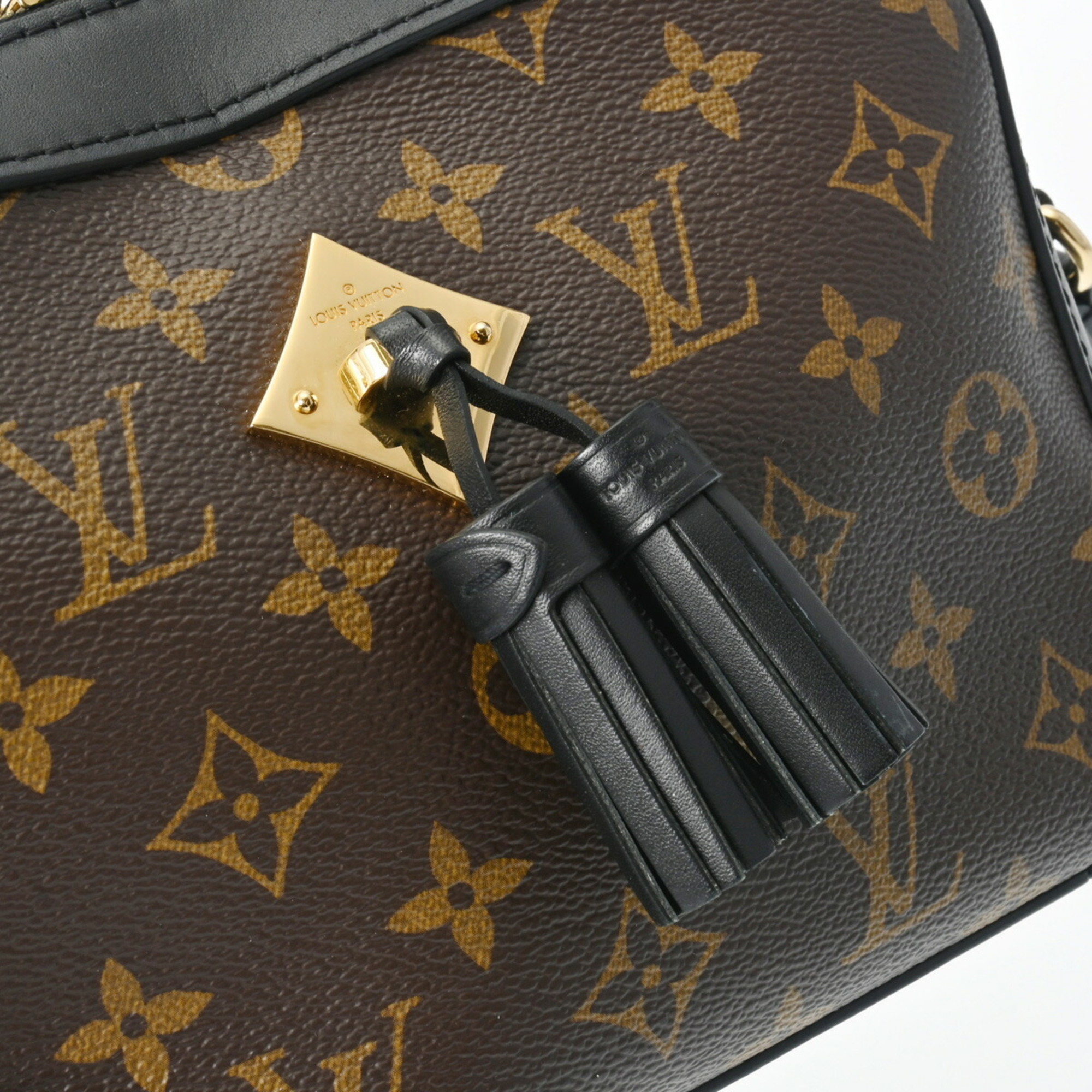 LOUIS VUITTON Louis Vuitton Monogram Santonge Noir M43555 Women's Canvas Shoulder Bag