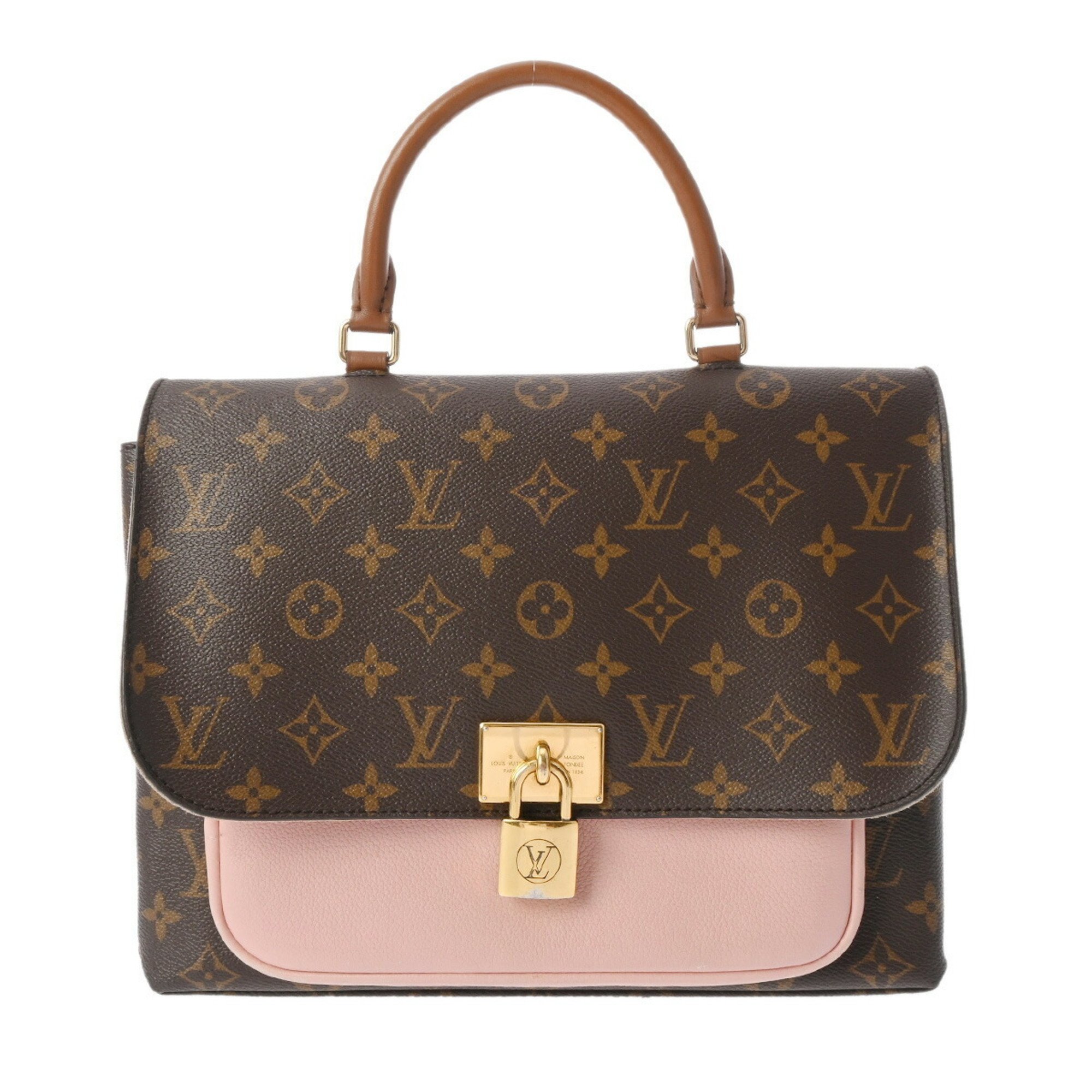 LOUIS VUITTON Louis Vuitton Monogram Marignan Rose Poudre M43960 Women's Canvas Handbag