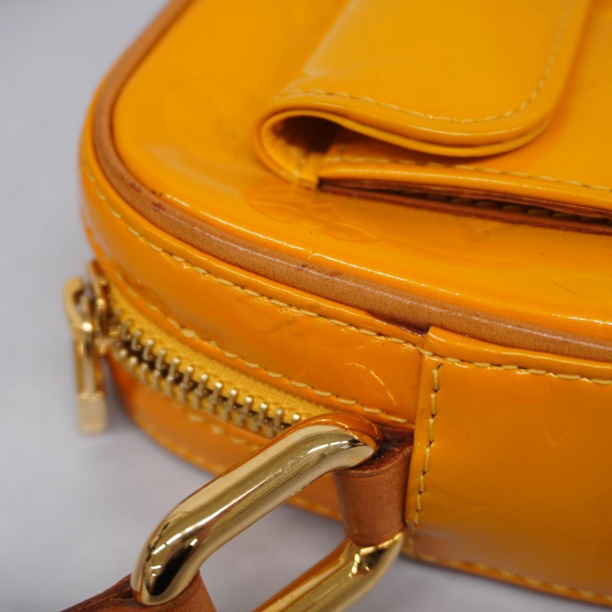 Louis Vuitton Shoulder Bag Vernis Christy MM M91108 Jaune Ladies