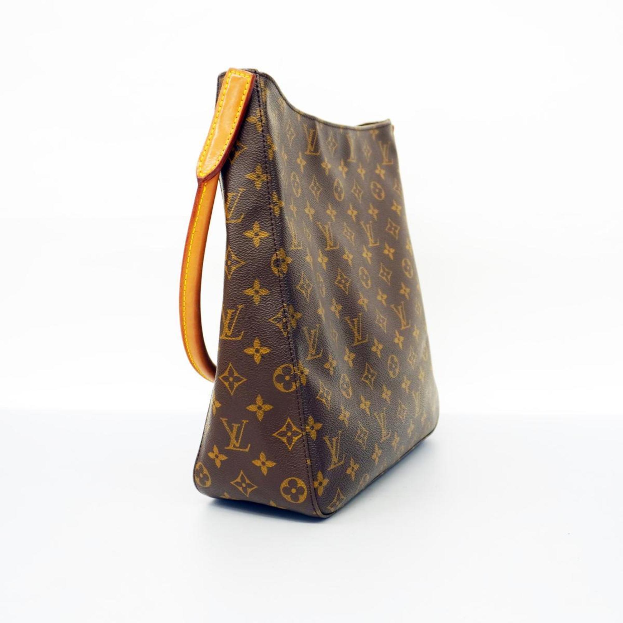 Louis Vuitton Shoulder Bag Monogram Looping GM M41145 Brown Ladies