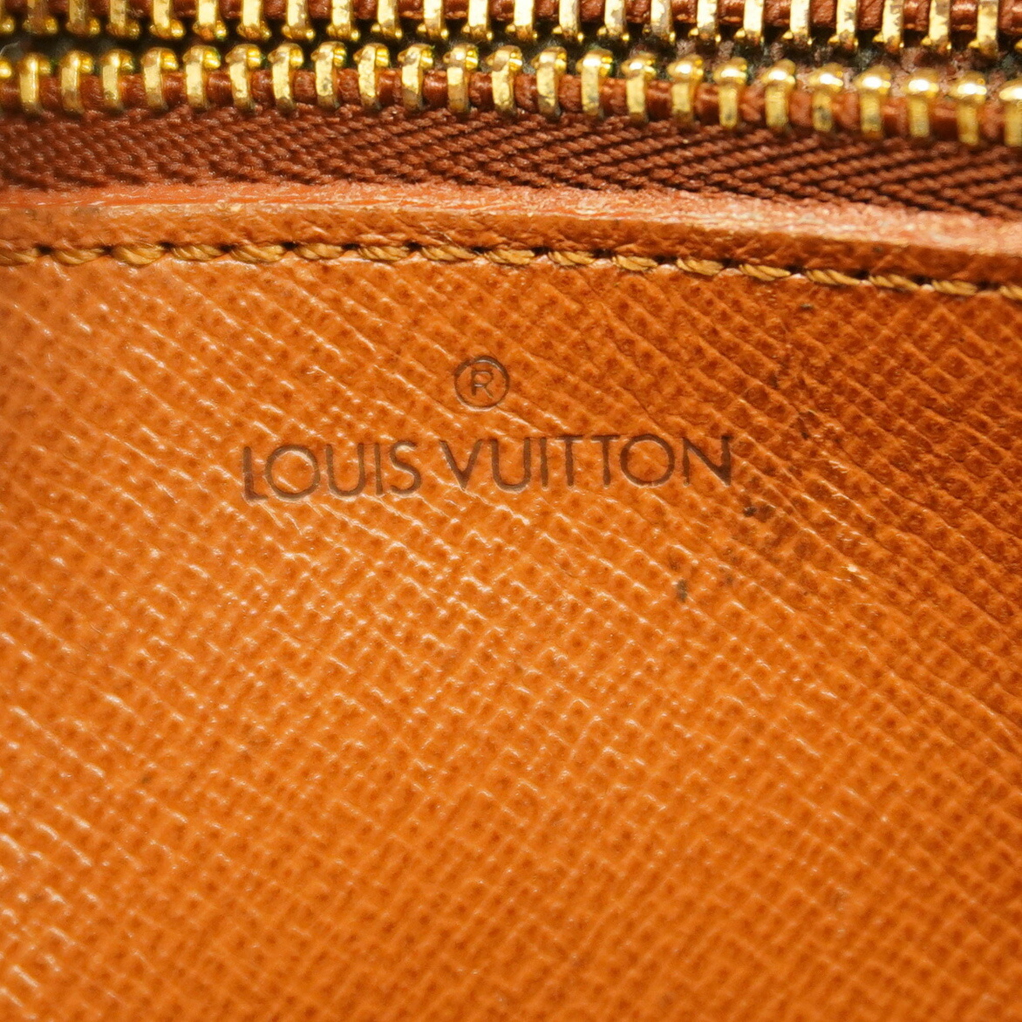 Louis Vuitton Clutch Bag Monogram Marly Dragonne GM M51825 Brown Women's