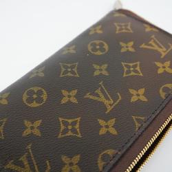 Louis Vuitton Long Wallet Monogram Zippy Organizer M60002 Brown Men's Women's