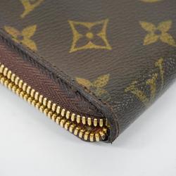 Louis Vuitton Long Wallet Monogram Zippy Organizer M60002 Brown Men's Women's