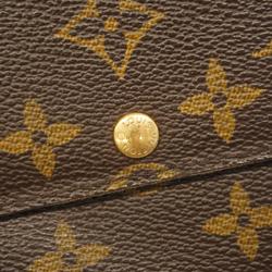 Louis Vuitton Long Wallet Monogram Pochette Porto Monnaie Credit M61725 Brown Men's Women's