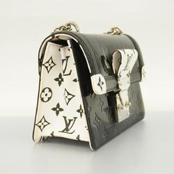 Louis Vuitton Shoulder Bag Vernis Epi Winewood PM M90445 Noir White Ladies