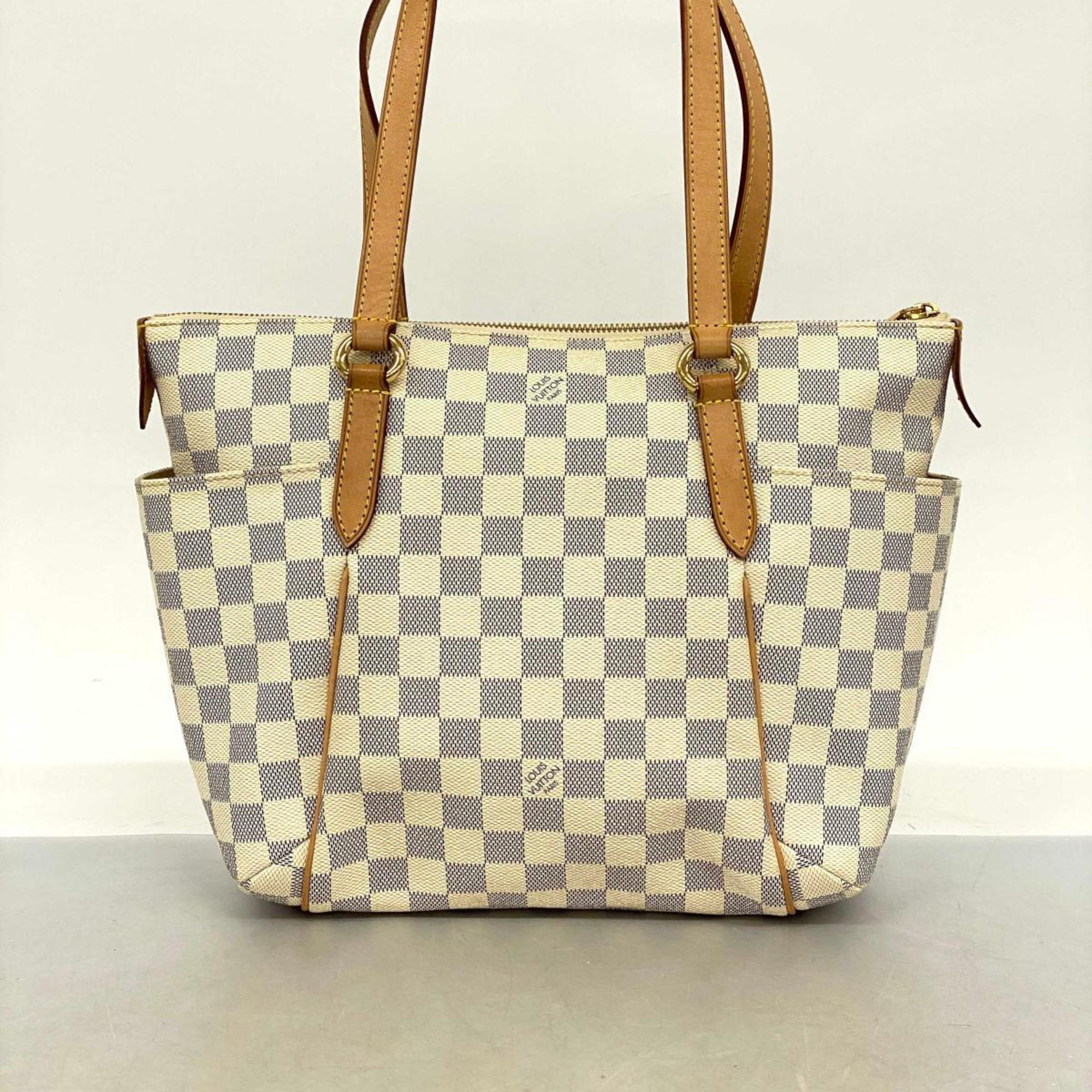 Louis Vuitton Tote Bag Damier Azur Totally PM N41280 White Women's