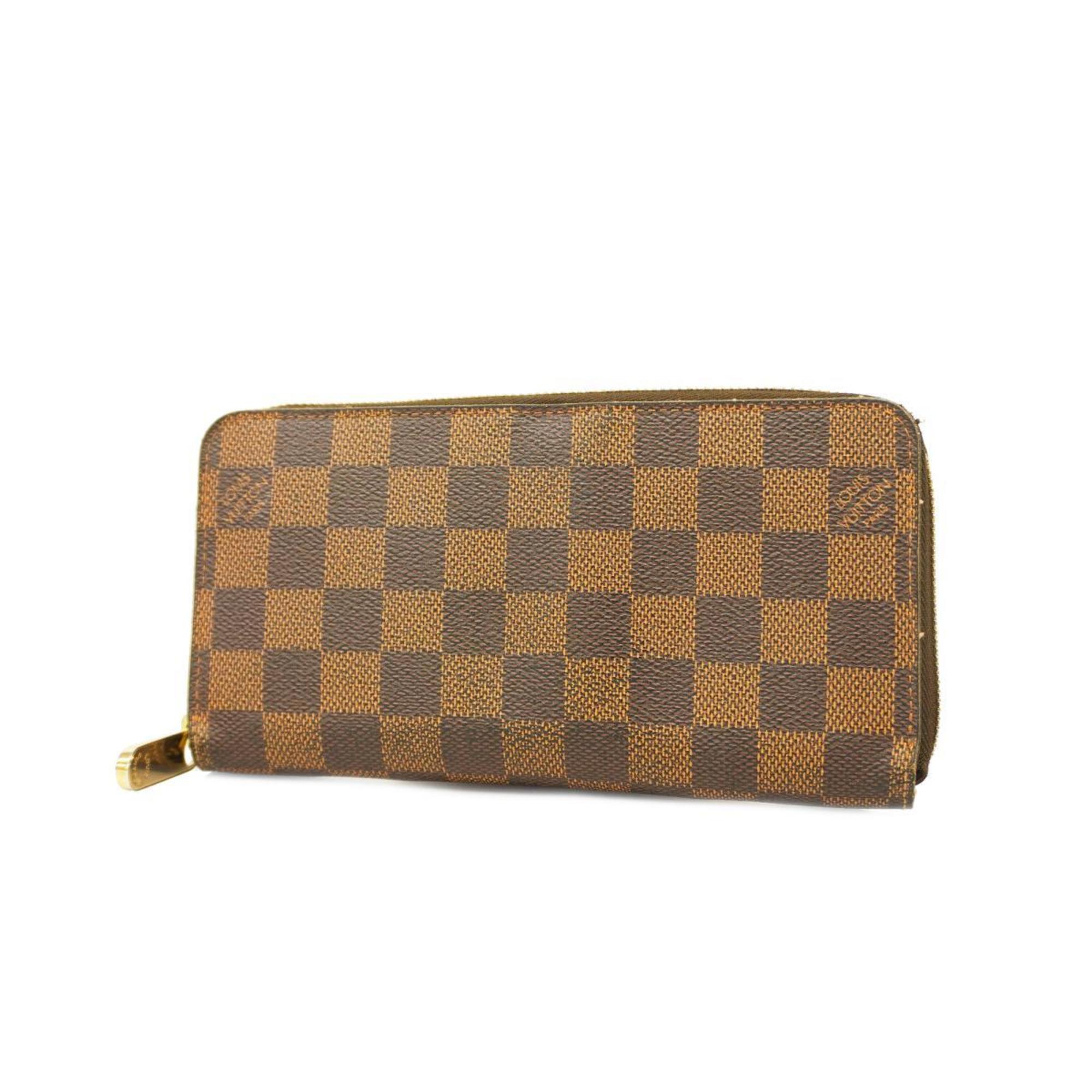 Louis Vuitton Long Wallet Damier Zippy N60015 Ebene Men's Women's