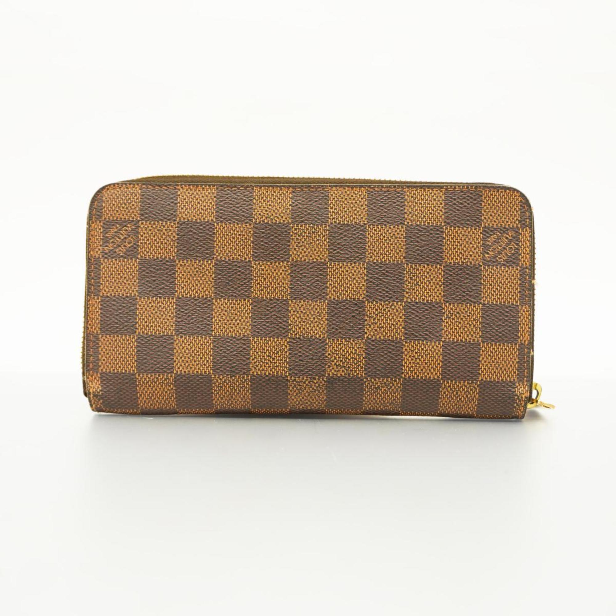 Louis Vuitton Long Wallet Damier Zippy N60015 Ebene Men's Women's