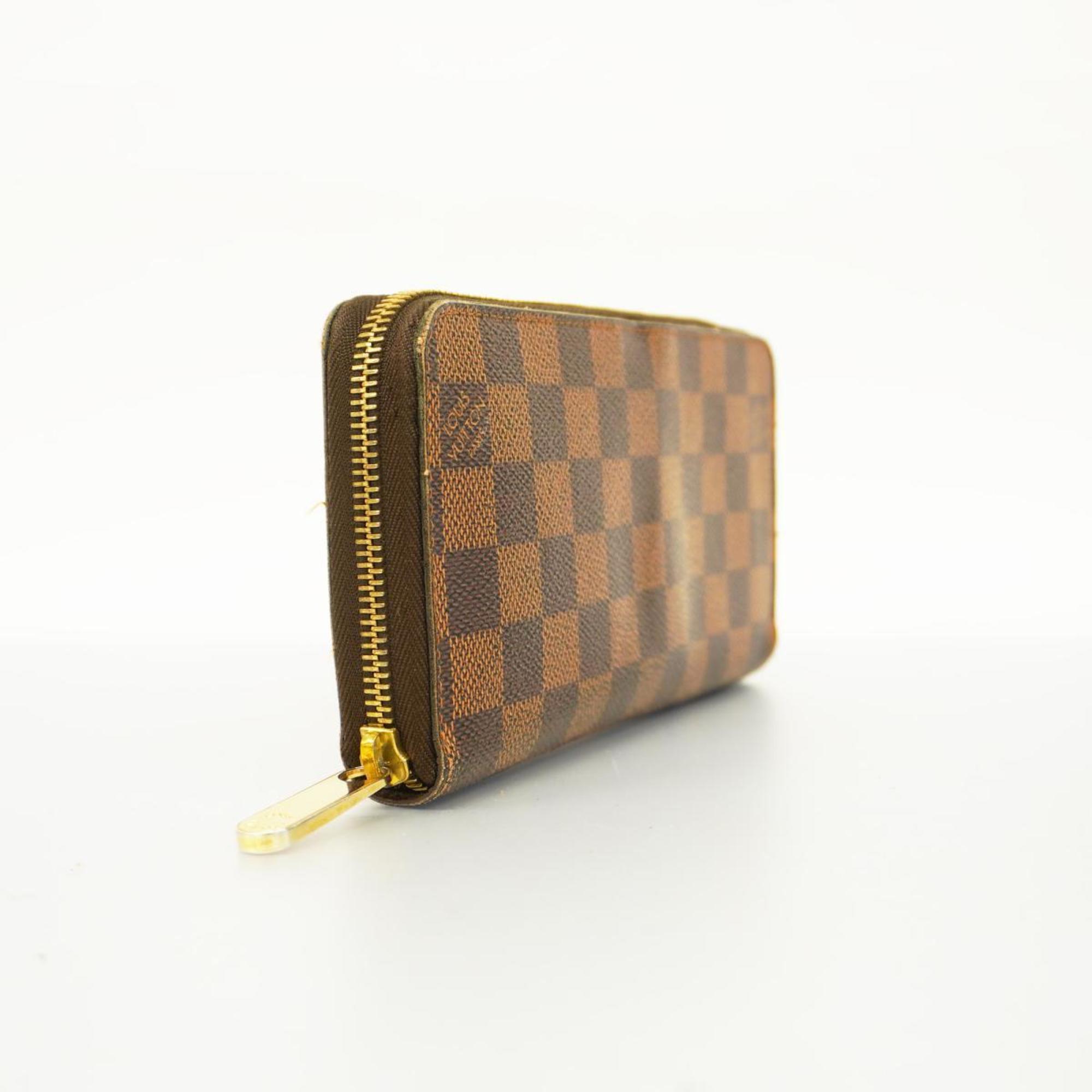 Louis Vuitton Long Wallet Damier Zippy N60015 Ebene Men's Women's