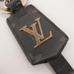 Louis Vuitton Keychain Monogram Eclipse Portecle Clochecle M63620 Black Grey Men's