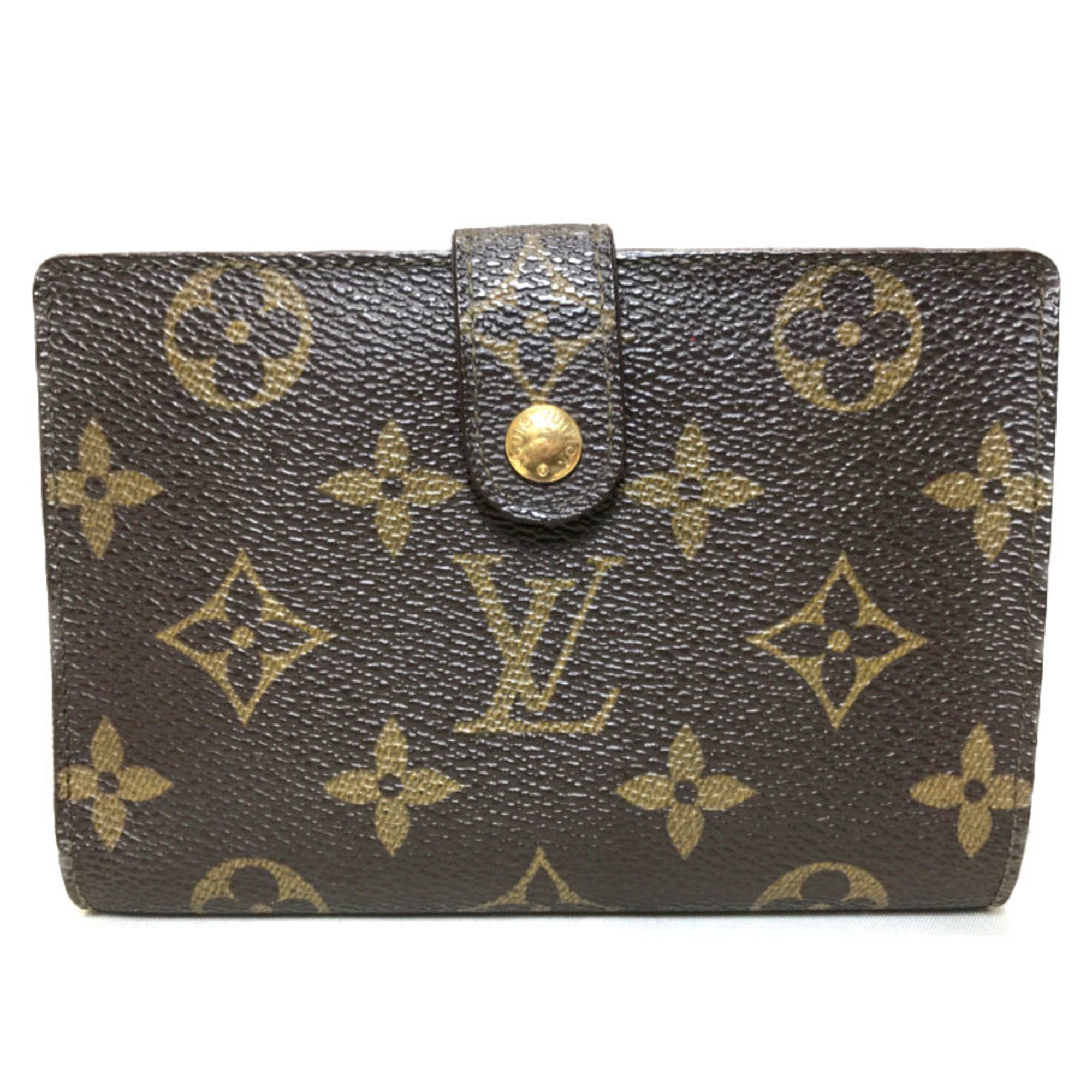 Louis Vuitton LOUIS VUITTON Monogram Wallet French Purse - Brown Canvas Leather Men's Women's