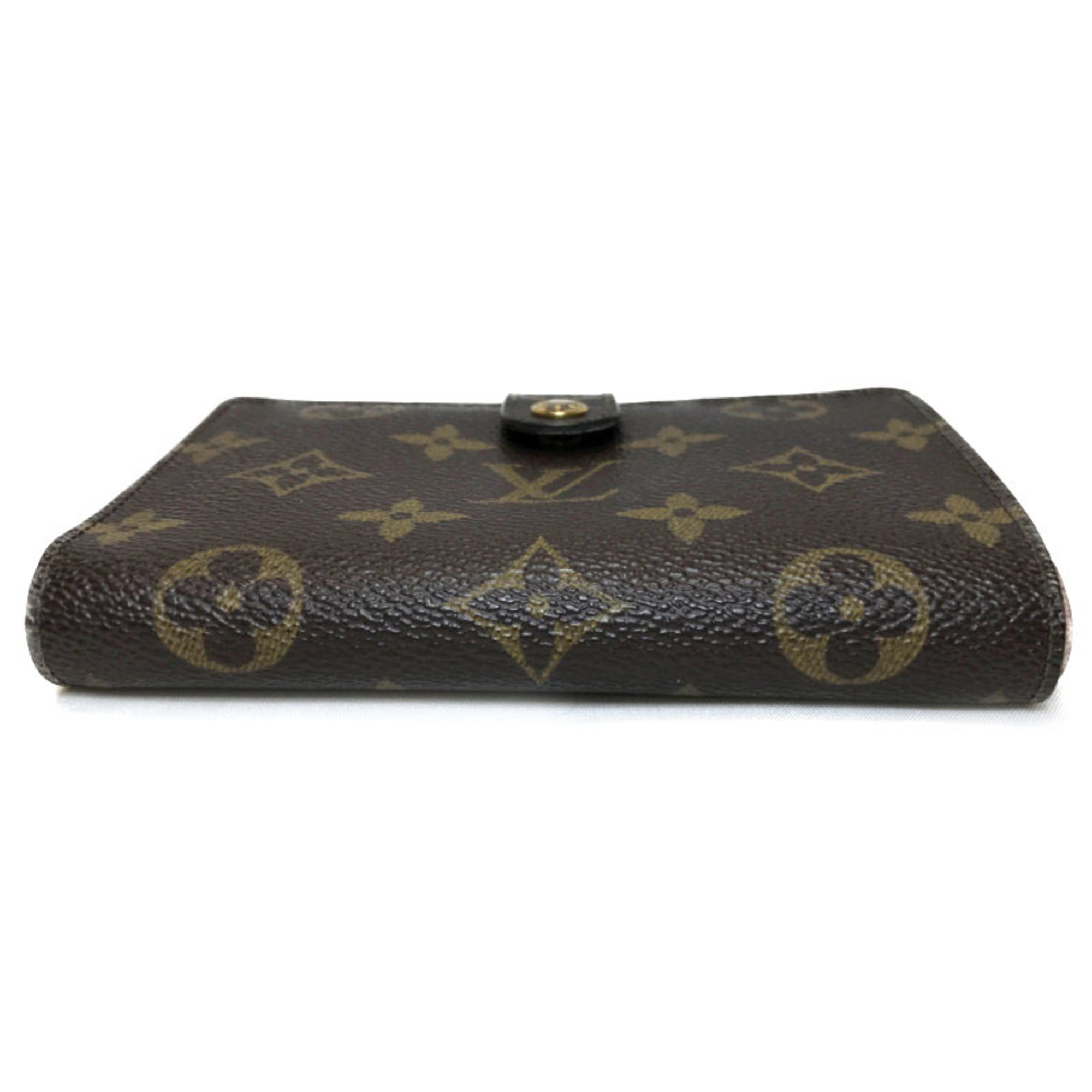 Louis Vuitton LOUIS VUITTON Monogram Wallet French Purse - Brown Canvas Leather Men's Women's