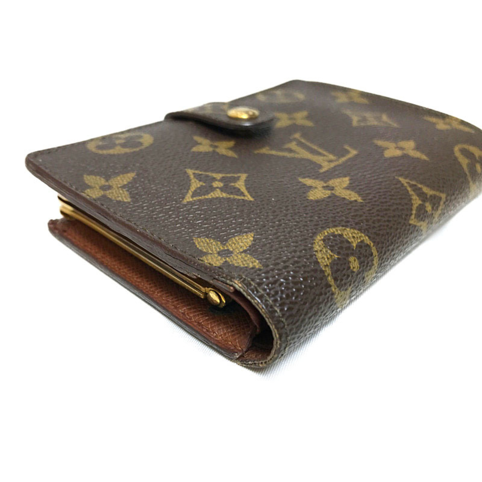 Louis Vuitton LOUIS VUITTON Monogram Wallet French Purse - Brown Canvas Leather Men's Women's