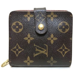 Louis Vuitton Monogram Compact Zip Bi-fold Wallet M61667 Brown Leather Men's Women's