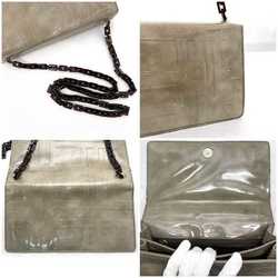 Prada tortoiseshell chain shoulder bag beige brown f-20633 PVC leather style PRADA flap women's