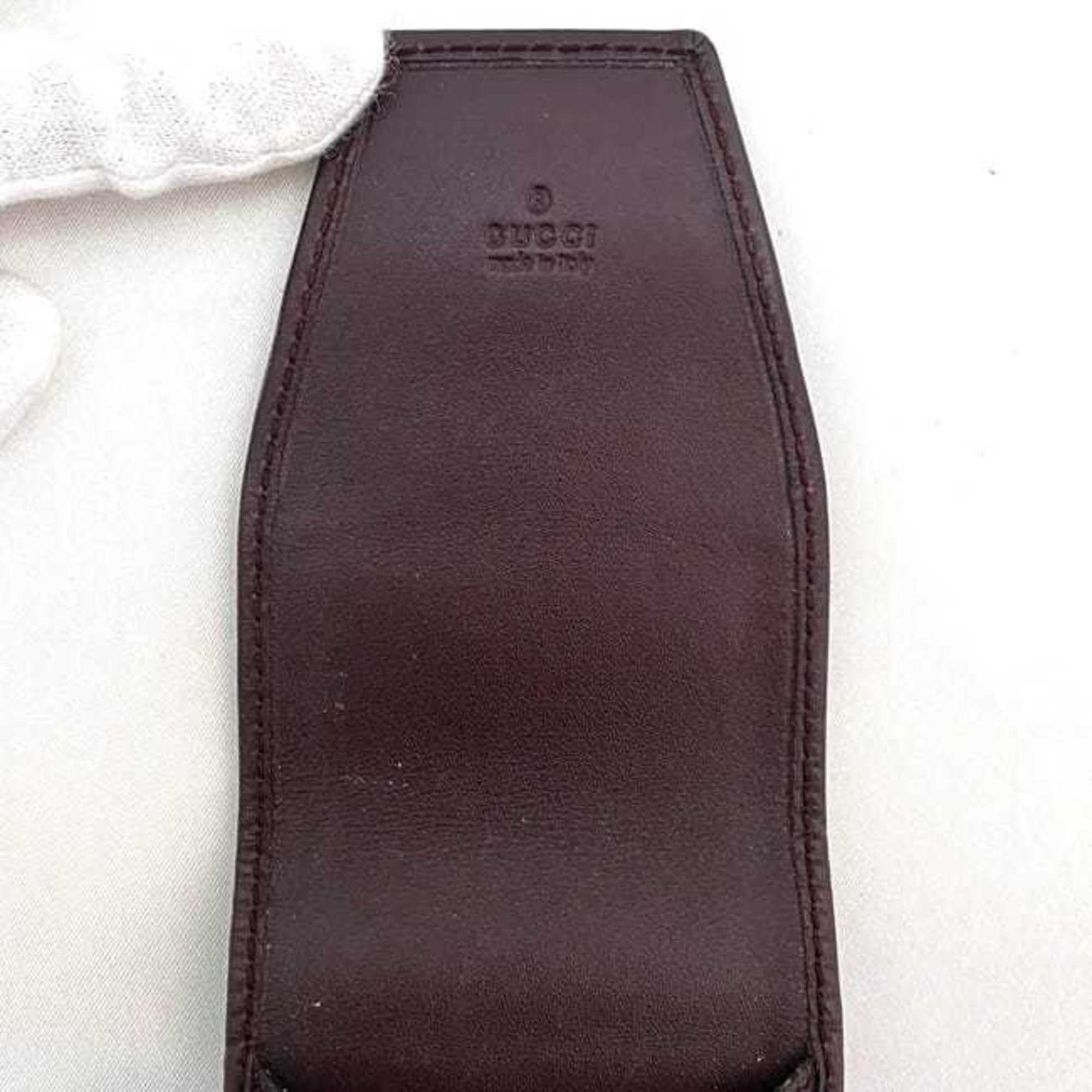 Gucci Cigarette Case Bordeaux Ardoise 181716 ec-20640 Tobacco PVC Leather GUCCI iQOS Compact Men's Women's