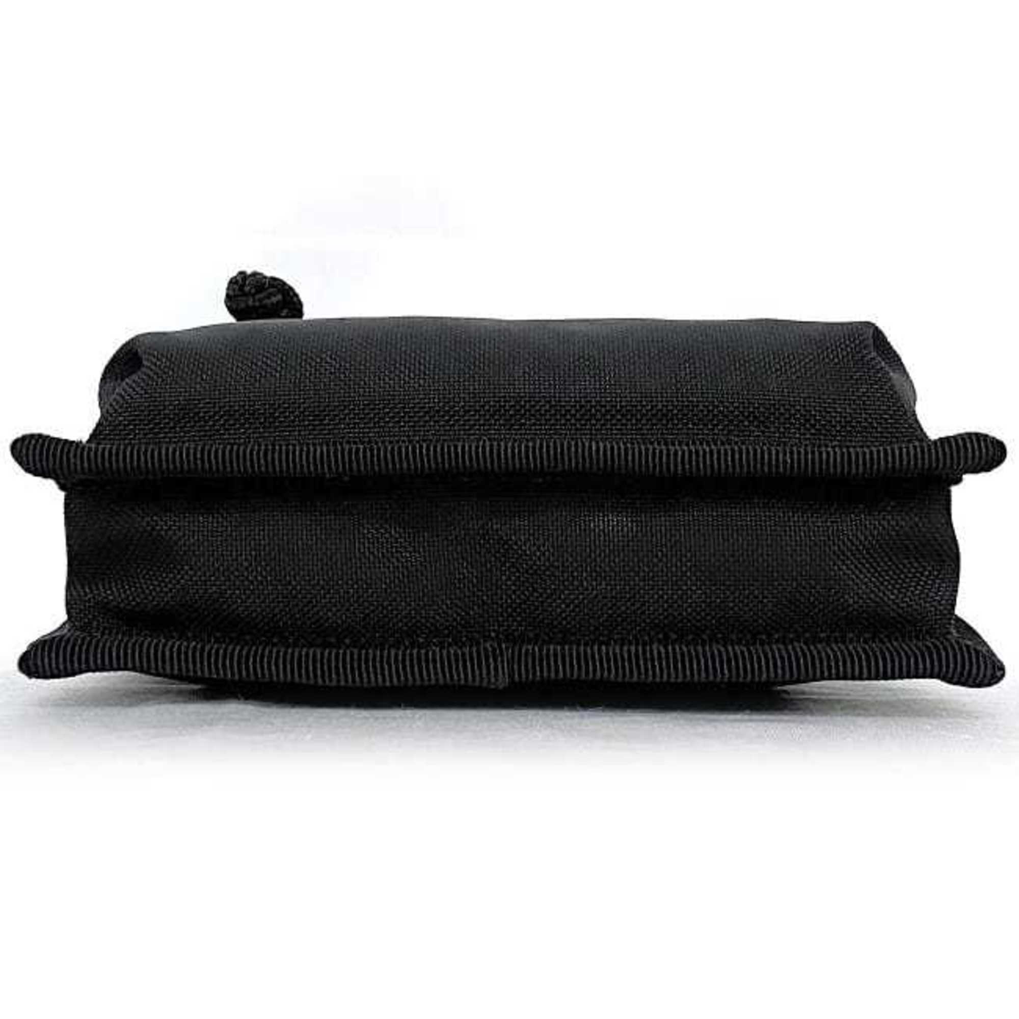 Balenciaga Shoulder Bag Explorer Pouch Black f-20621 Sacoche Recycled Polyamide 100 BALENCIAGA Pochette Flap Velcro Compact Unisex